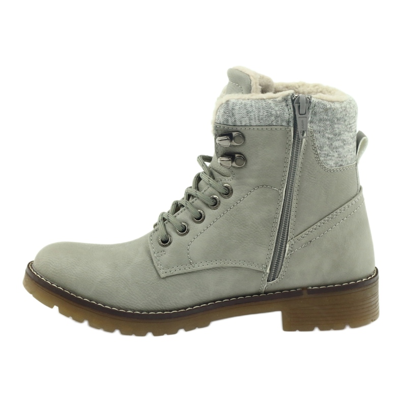 Gray tied boots DK2025 grey 2
