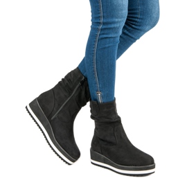 Primavera Black wedge boots 2 Primavera Black wedge boots 2