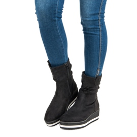 Primavera Black wedge boots 1 Primavera Black wedge boots 1