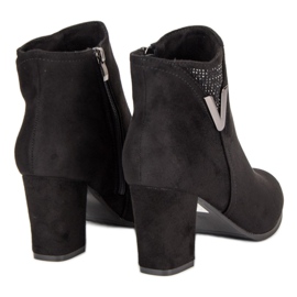 Black suede ankle boots 1