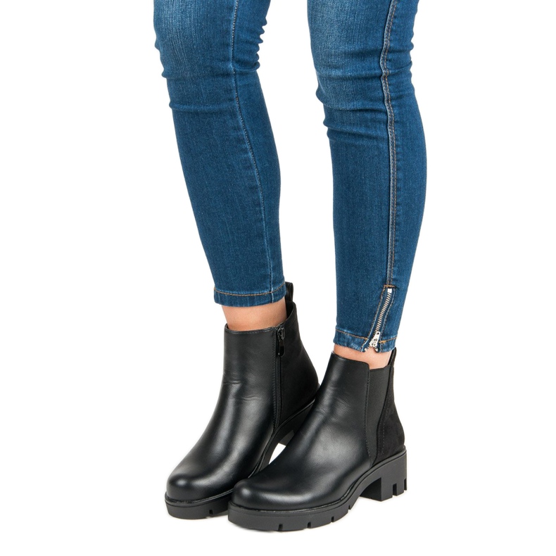 Lucky Shoes Comfortable autumn boots black 1