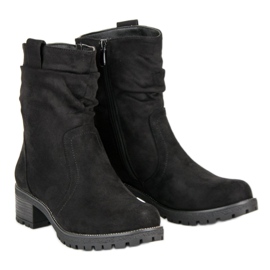 Lucky Shoes Suede workers black 2