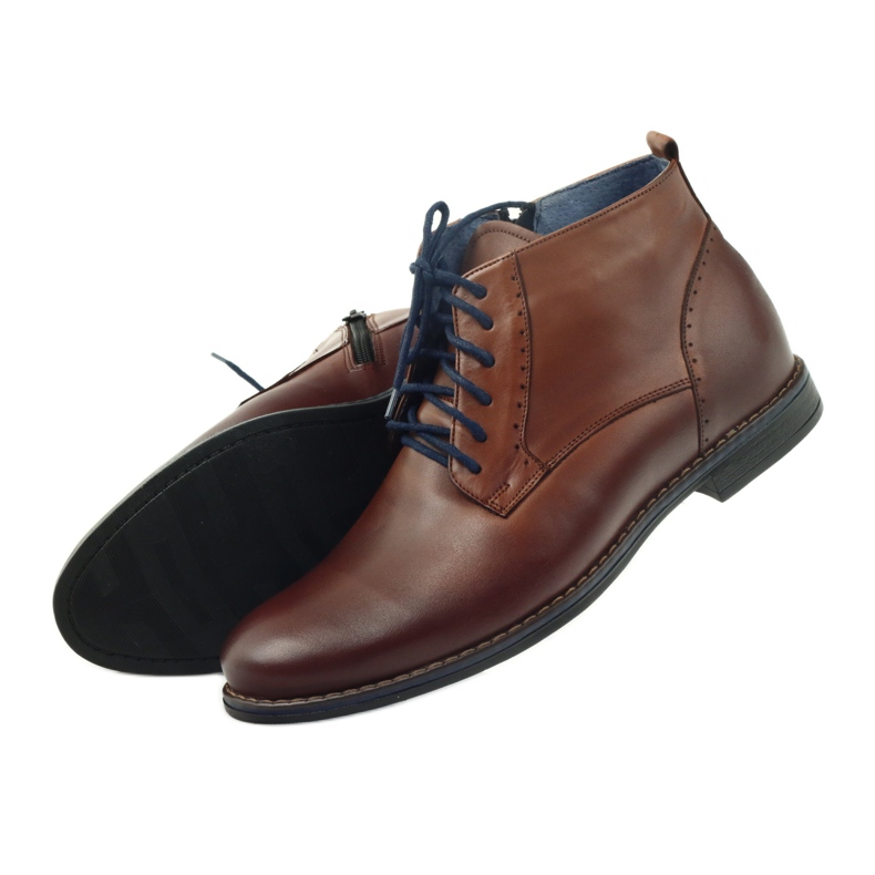 Winter boots with a zipper, Nikopol 677 brown 4