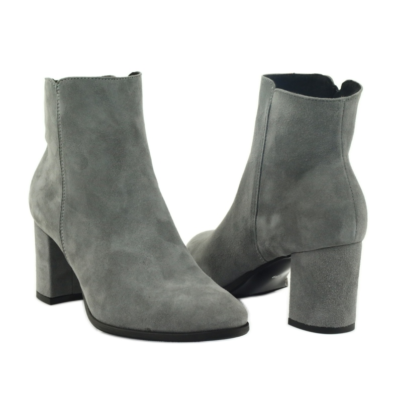 Gray Esperansa 1823 gray suede boots grey 4