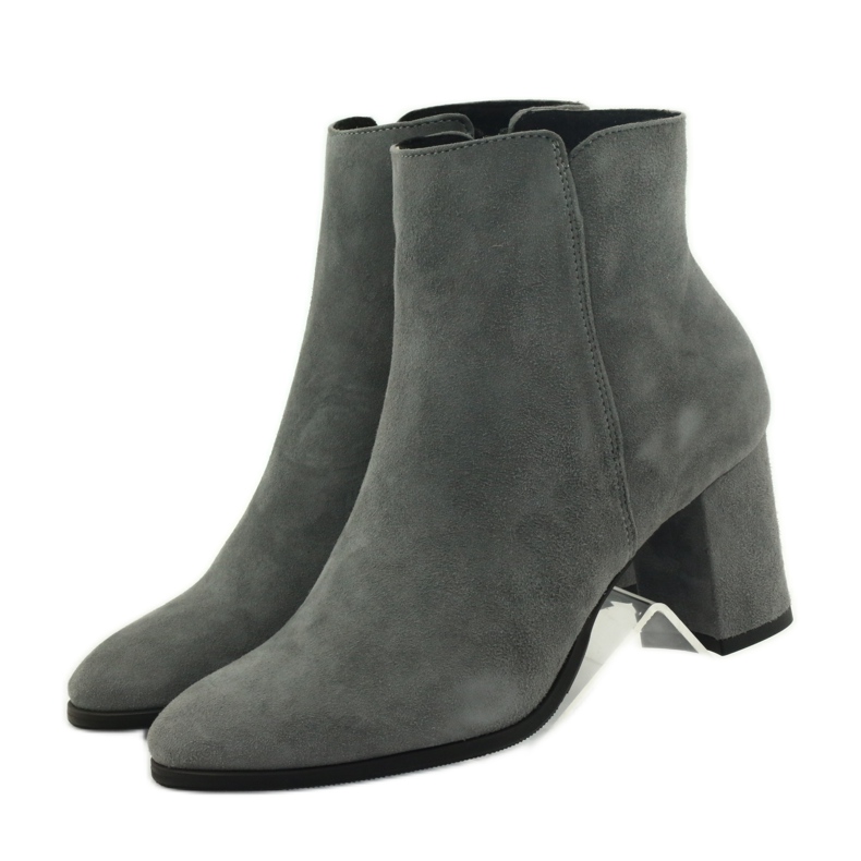 Gray Esperansa 1823 gray suede boots grey 3