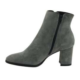 Gray Esperansa 1823 gray suede boots grey 2