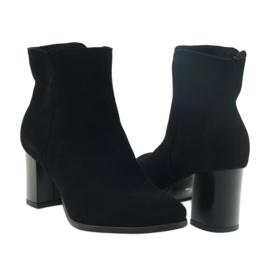 Black Esperansa 1823 black suede boots 4