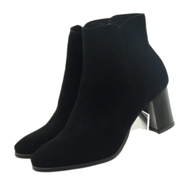 Black Esperansa 1823 black suede boots 3