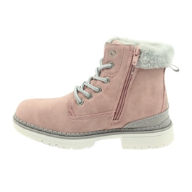 American Club American boots bootees winter boots 708122 grey pink 2 American Club American boots bootees winter boots 708122 grey pink 2