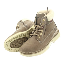 American Club American boots bootees winter boots 708122 brown 4