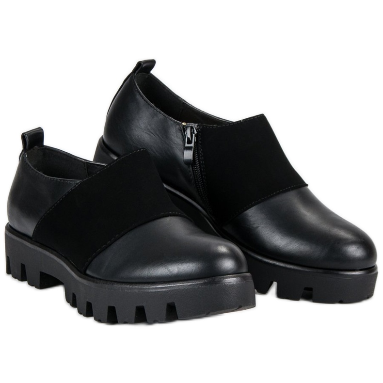 J. Star Fashionable black shoes 1
