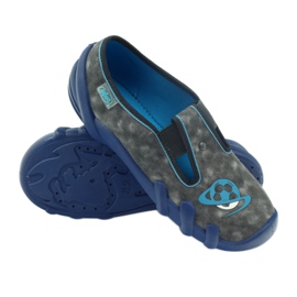 Befado children's shoes slippers 290y163 blue grey 3 Befado children's shoes slippers 290y163 blue grey 3