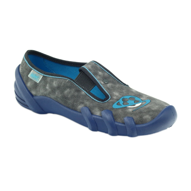 Befado children's shoes slippers 290y163 blue grey 1 Befado children's shoes slippers 290y163 blue grey 1