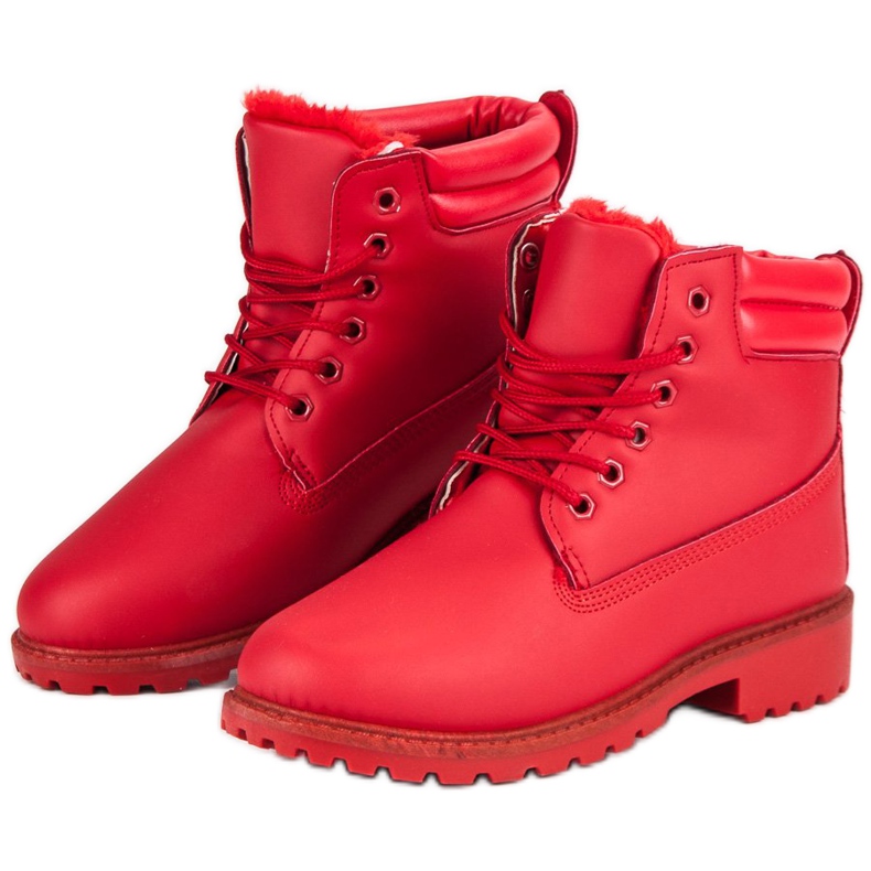 Red insulated Trappers 1