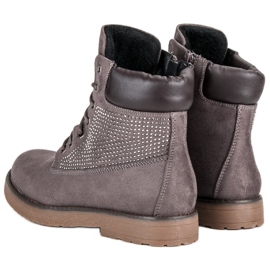 Bestelle Suede Trappers On A Slider grey 2