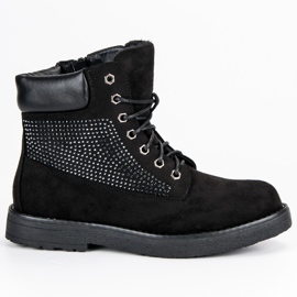 Bestelle Suede Trappers On A Slider black 1