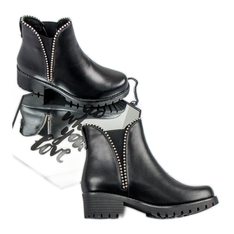 Sixth Sense Black Booties Jodhpur boots 1