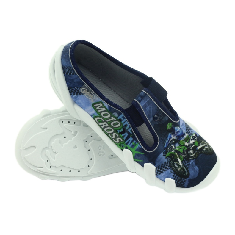 Befado children's shoes slippers 290y170 blue green navy blue 6 Befado children's shoes slippers 290y170 blue green navy blue 6