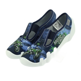 Befado children's shoes slippers 290y170 blue green navy blue 5 Befado children's shoes slippers 290y170 blue green navy blue 5