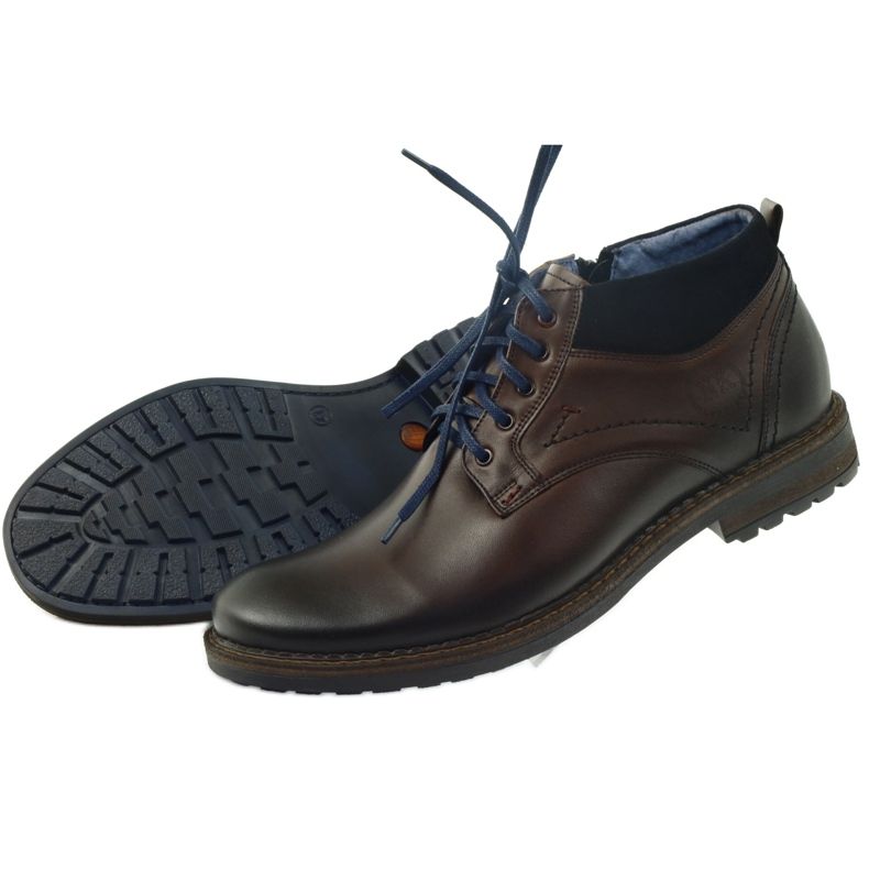 Brown men's ankle boots Nikopol 686 with zipper 4 Brown men's ankle boots Nikopol 686 with zipper 4