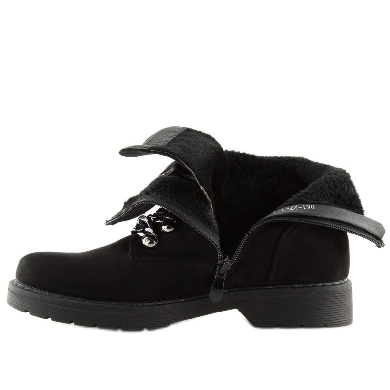 Black Workery boots 061-27-1 Black 1