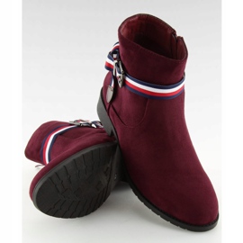 Women's maroon Chelsea boots 99-150 Red 2