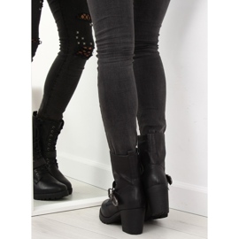 Black high-heeled boots S167 black 2 Black high-heeled boots S167 black 2