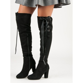 R'S Black Suede Musketeers 2