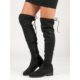 Seastar Over-the-knee boots with flat heels black 2