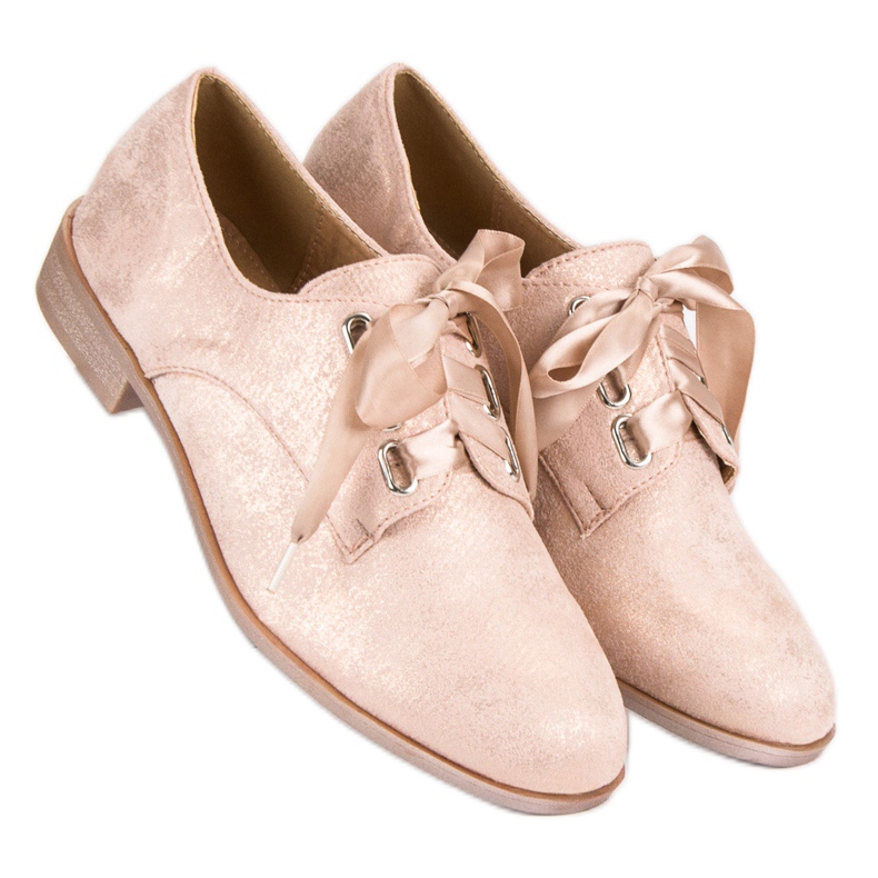 Juliet Tied brogues pink 1