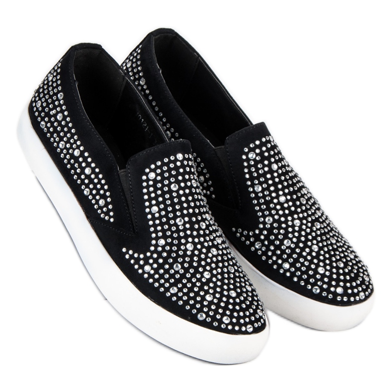 J. Star Black sneakers slipons 2