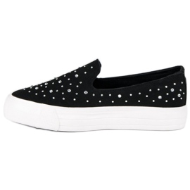 J. Star Black Slip-On Sneakers 1