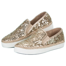 J. Star Fashionable women's sneakers yellow 1