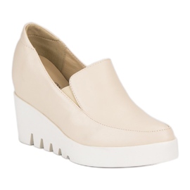 J. Star Elegant wedge shoes brown 1