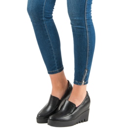J. Star Elegant wedge shoes black 1