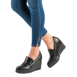 J. Star Elegant wedge shoes black 2