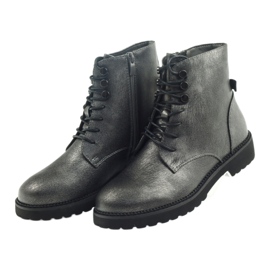 Antique silver boots Sergio Leone 723 grey 4