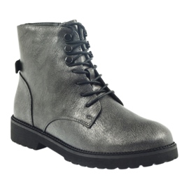 Antique silver boots Sergio Leone 723 grey 1