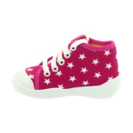 Befado children's shoes sneakers slippers 218p055 white pink 2