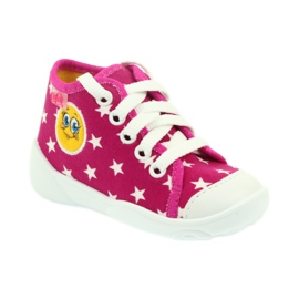 Befado children's shoes sneakers slippers 218p055 white pink 1