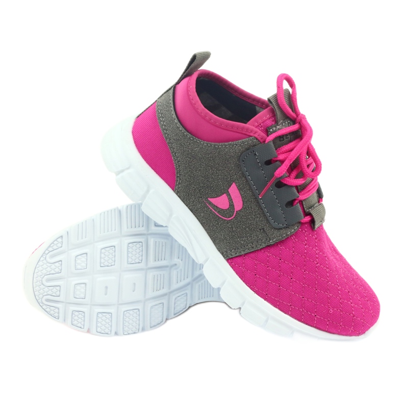 Befado children's sports shoes 516Y033 pink grey 3