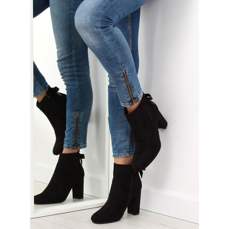Black high-heeled boots E5120 Black 2