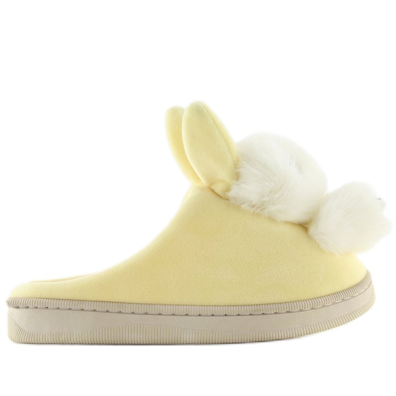 Yellow women's slippers DD90 beige 2