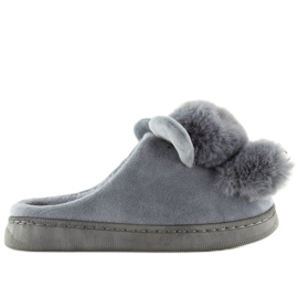 Gray women's gray slippers DD91 gray grey 1 Gray women's gray slippers DD91 gray grey 1