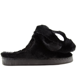 Black women's black slippers DD93 black 1