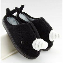 Black women's slippers DD92 Black 1