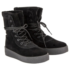 Lace-up boots black 2