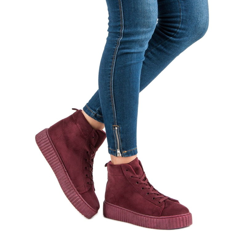 Wilady Sneakers over the ankle red 1