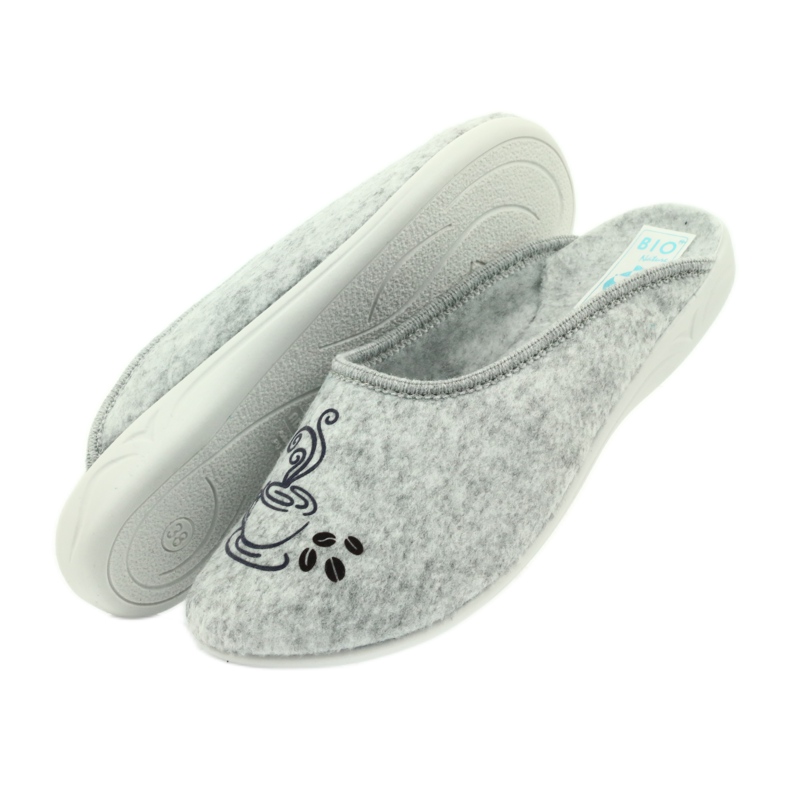 Felt slippers Adanex coffee grey 4