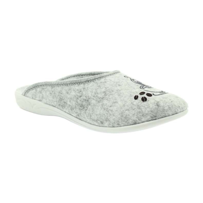 Felt slippers Adanex coffee grey 1